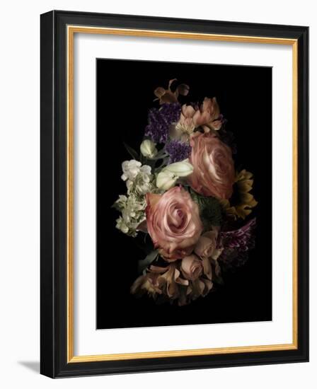 Midnight Roses-Julie Greenwood-Framed Art Print