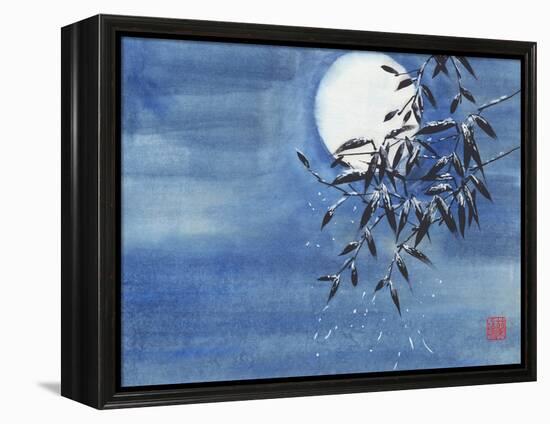 Midnight Snow-Nan Rae-Framed Stretched Canvas