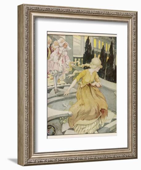 Midnight Strikes and Cinderella Flies from the Ball-Anne Anderson-Framed Photographic Print