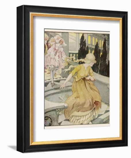 Midnight Strikes and Cinderella Flies from the Ball-Anne Anderson-Framed Photographic Print