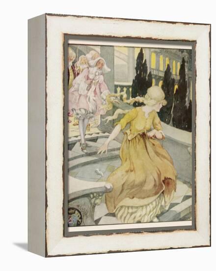 Midnight Strikes and Cinderella Flies from the Ball-Anne Anderson-Framed Premier Image Canvas