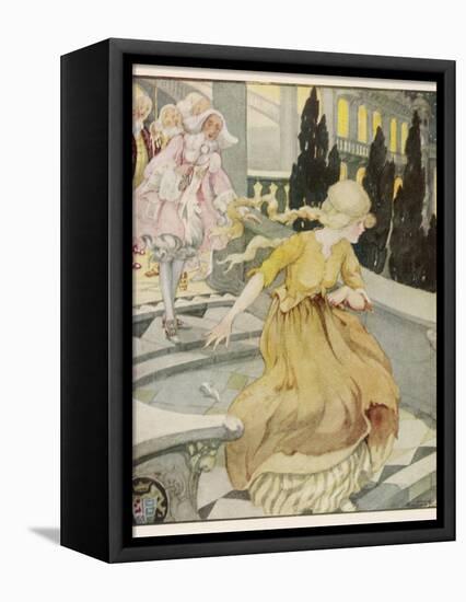 Midnight Strikes and Cinderella Flies from the Ball-Anne Anderson-Framed Premier Image Canvas