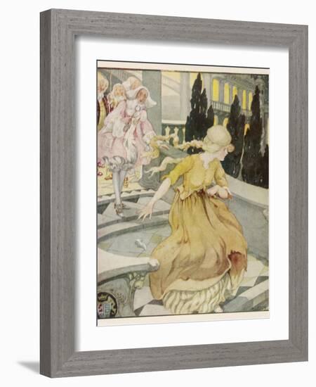 Midnight Strikes and Cinderella Flies from the Ball-Anne Anderson-Framed Photographic Print