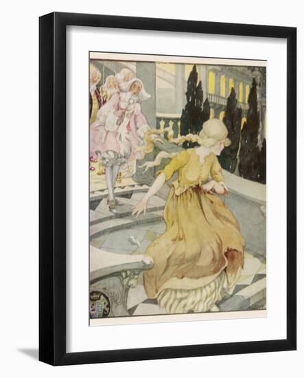 Midnight Strikes and Cinderella Flies from the Ball-Anne Anderson-Framed Photographic Print