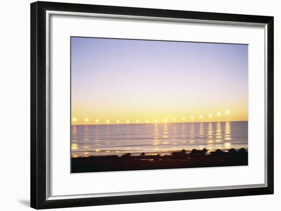 Midnight Sun over Sigurdarstadavik Bay-Paul Souders-Framed Photographic Print
