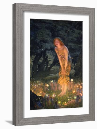 Midsummer Eve-Edward Robert Hughes-Framed Premium Giclee Print