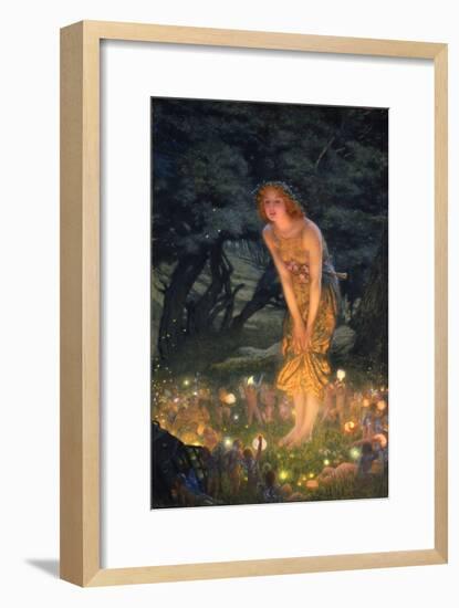 Midsummer Eve-Edward Robert Hughes-Framed Premium Giclee Print