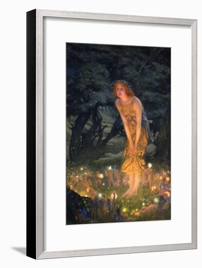 Midsummer Eve-Edward Robert Hughes-Framed Premium Giclee Print