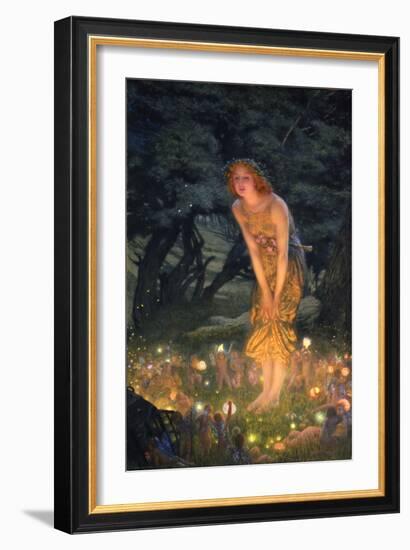 Midsummer Eve-Edward Robert Hughes-Framed Premium Giclee Print