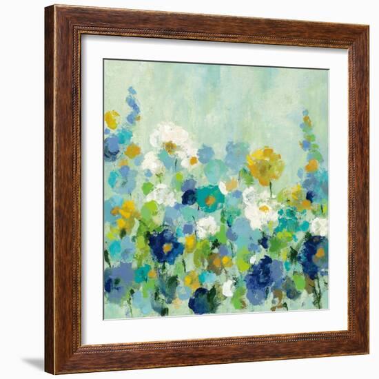 Midsummer Garden White Flowers-Silvia Vassileva-Framed Art Print