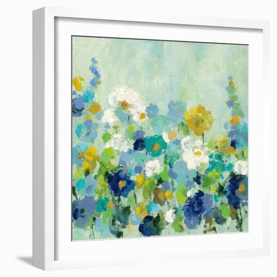 Midsummer Garden White Flowers-Silvia Vassileva-Framed Art Print