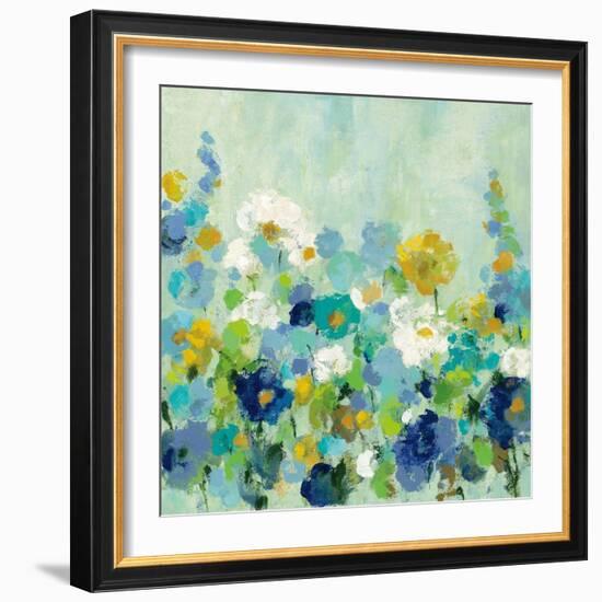 Midsummer Garden White Flowers-Silvia Vassileva-Framed Art Print