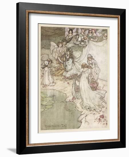 Midsummer Night's Dream-Arthur Rackham-Framed Art Print