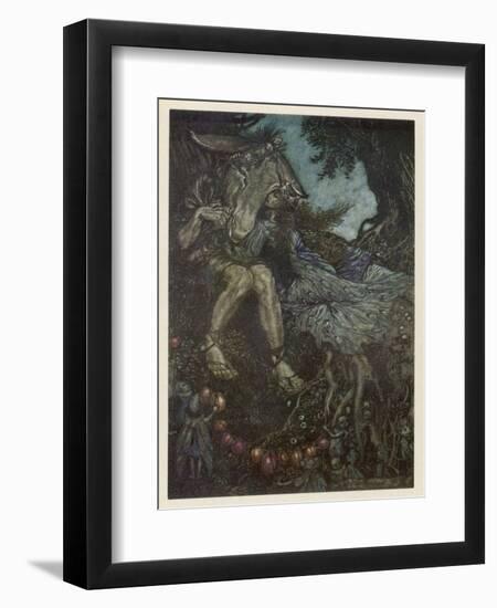 Midsummer Night's Dream-Arthur Rackham-Framed Art Print