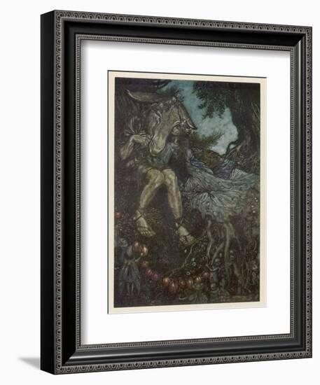 Midsummer Night's Dream-Arthur Rackham-Framed Art Print