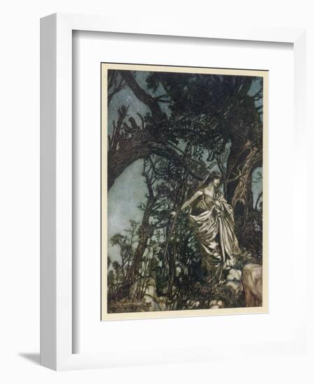 Midsummer Night's Dream-Arthur Rackham-Framed Art Print