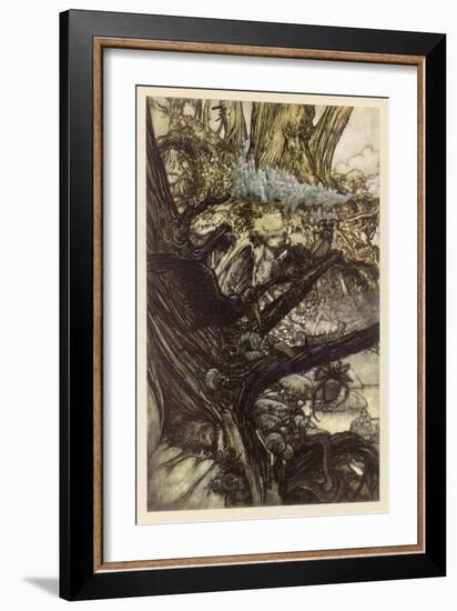 Midsummer Nights Dream-Arthur Rackham-Framed Art Print