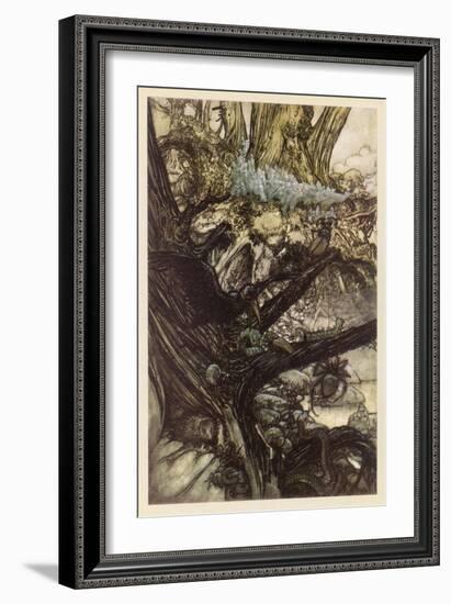 Midsummer Nights Dream-Arthur Rackham-Framed Art Print