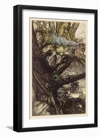 Midsummer Nights Dream-Arthur Rackham-Framed Premium Giclee Print