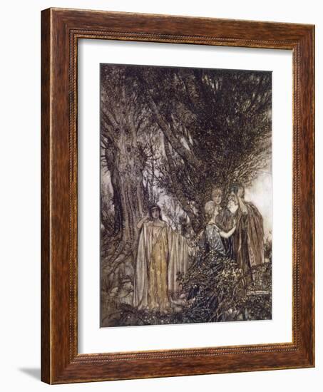 Midsummer Nights Dream-Arthur Rackham-Framed Art Print