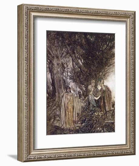 Midsummer Nights Dream-Arthur Rackham-Framed Art Print