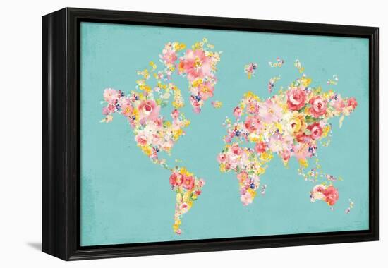 Midsummer World Turquoise-Danhui Nai-Framed Stretched Canvas