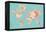 Midsummer World Turquoise-Danhui Nai-Framed Stretched Canvas