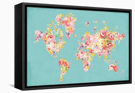 Midsummer World Turquoise-Danhui Nai-Framed Stretched Canvas