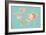 Midsummer World Turquoise-Danhui Nai-Framed Art Print