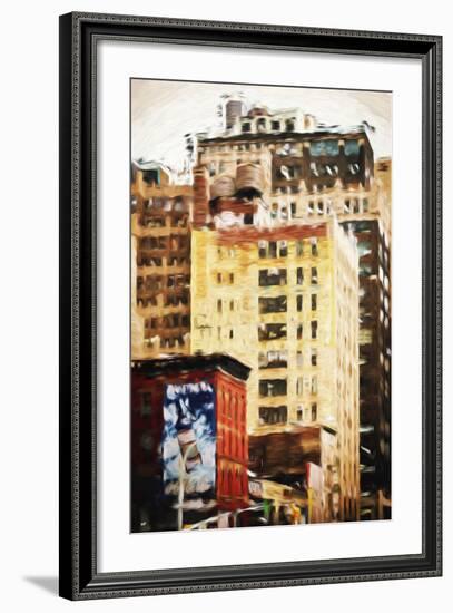 Midtown Buildings - In the Style of Oil Painting-Philippe Hugonnard-Framed Giclee Print