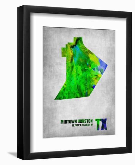 Midtown Houston Texas-NaxArt-Framed Art Print