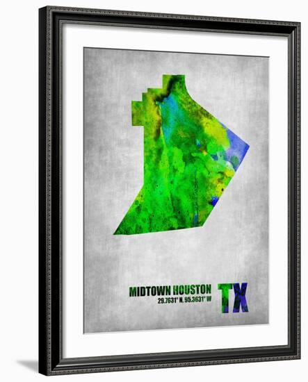 Midtown Houston Texas-NaxArt-Framed Art Print