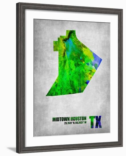 Midtown Houston Texas-NaxArt-Framed Art Print