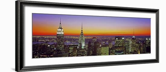 Midtown Manhattan at Sunset, NYC-Richard Berenholtz-Framed Art Print