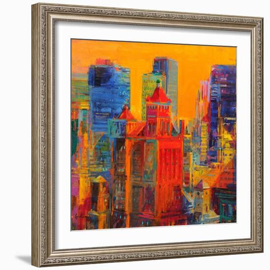 Midtown Manhattan from The Waldorf-Peter Graham-Framed Giclee Print