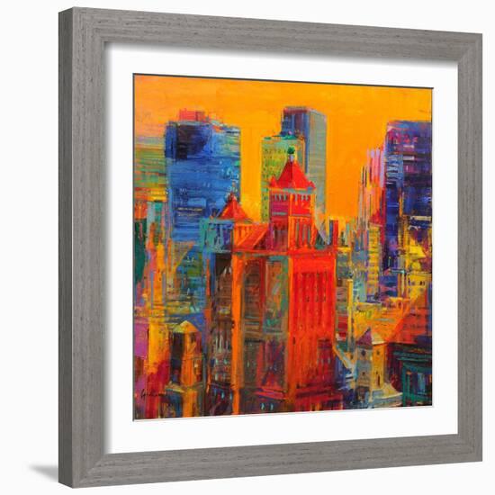 Midtown Manhattan from The Waldorf-Peter Graham-Framed Giclee Print