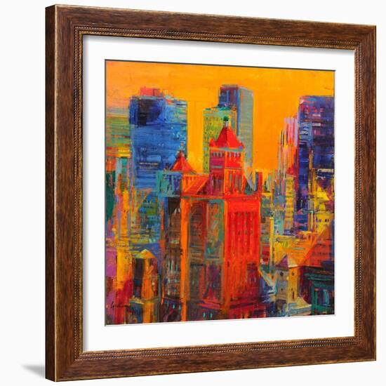 Midtown Manhattan from The Waldorf-Peter Graham-Framed Giclee Print