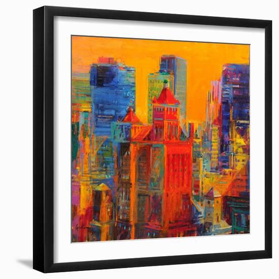 Midtown Manhattan from The Waldorf-Peter Graham-Framed Giclee Print