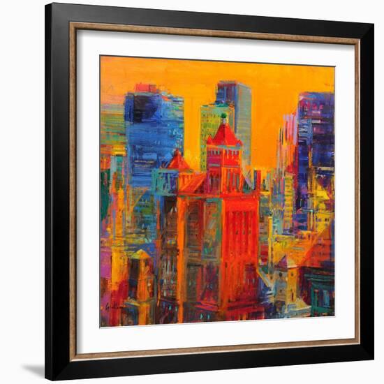 Midtown Manhattan from The Waldorf-Peter Graham-Framed Giclee Print