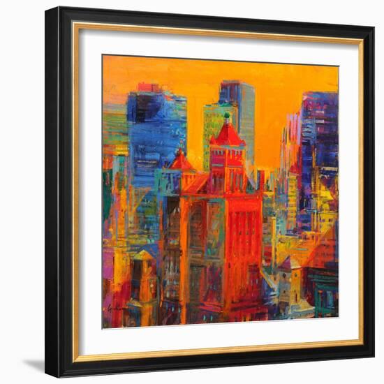 Midtown Manhattan from The Waldorf-Peter Graham-Framed Giclee Print