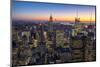 Midtown Manhattan Skyline at Dusk, New York, USA-Stefano Politi Markovina-Mounted Photographic Print