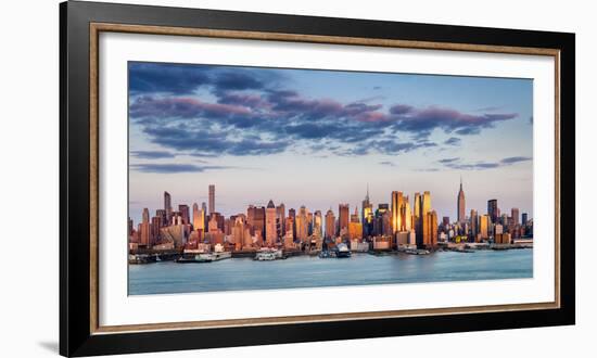 Midtown Manhattan Skyscrapers Reflecting Light at Sunset-Francois Roux-Framed Photographic Print