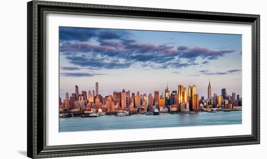 Midtown Manhattan Skyscrapers Reflecting Light at Sunset-Francois Roux-Framed Photographic Print