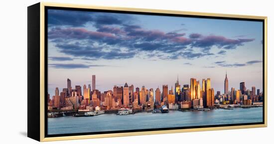 Midtown Manhattan Skyscrapers Reflecting Light at Sunset-Francois Roux-Framed Premier Image Canvas