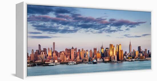 Midtown Manhattan Skyscrapers Reflecting Light at Sunset-Francois Roux-Framed Premier Image Canvas