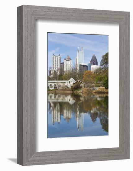 Midtown Skyline from Piedmont Park, Atlanta, Georgia, United States of America, North America-Gavin Hellier-Framed Photographic Print