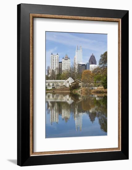 Midtown Skyline from Piedmont Park, Atlanta, Georgia, United States of America, North America-Gavin Hellier-Framed Photographic Print