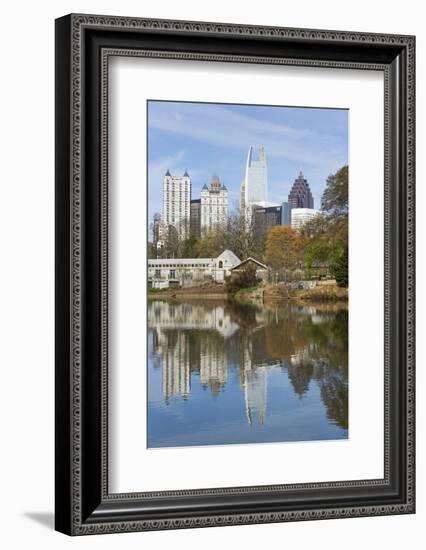 Midtown Skyline from Piedmont Park, Atlanta, Georgia, United States of America, North America-Gavin Hellier-Framed Photographic Print