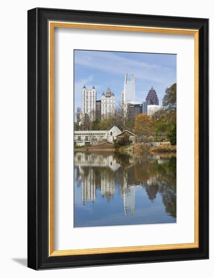 Midtown Skyline from Piedmont Park, Atlanta, Georgia, United States of America, North America-Gavin Hellier-Framed Photographic Print