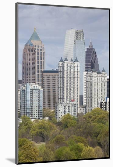 Midtown Skyline from Piedmont Park, Atlanta, Georgia, United States of America, North America-Gavin Hellier-Mounted Photographic Print